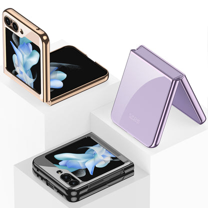 Galaxy Z Flip 5 Kılıf Zore Kıpta Lensli Kapak Renksiz