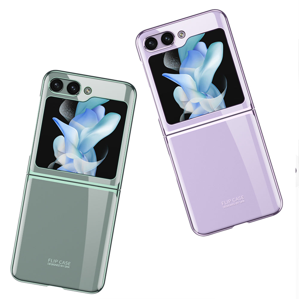 Galaxy Z Flip 5 Kılıf Zore Kıpta Lensli Kapak Gold