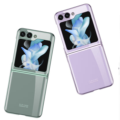 Galaxy Z Flip 5 Kılıf Zore Kıpta Lensli Kapak Gold