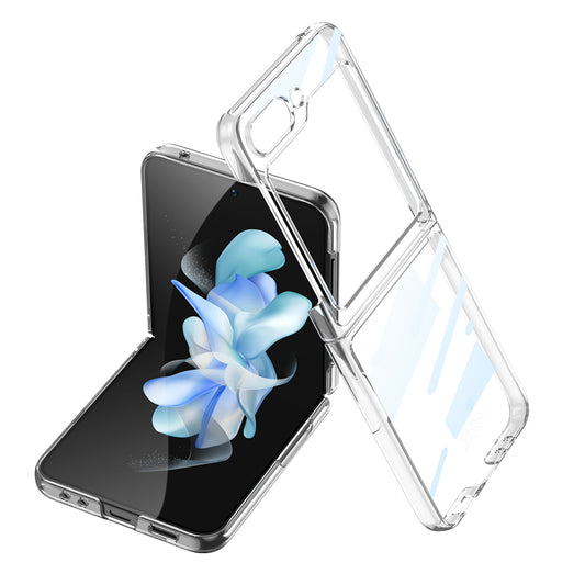 Galaxy Z Flip 5 Kılıf Zore Kıpta Lensli Kapak Renksiz