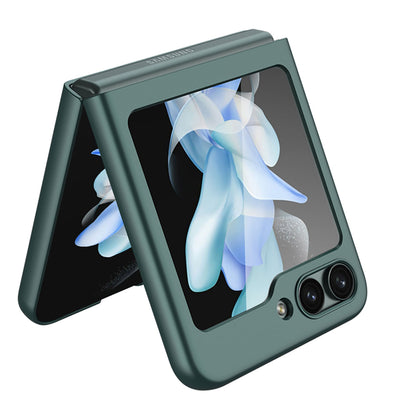 Galaxy Z Flip 5 Kılıf Zore Sert Kıpta Kapak Gümüş
