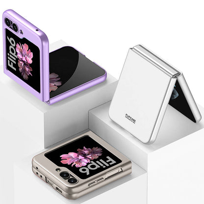 Galaxy Z Flip 6 Kılıf Zore Sert Kıpta Kapak Gümüş