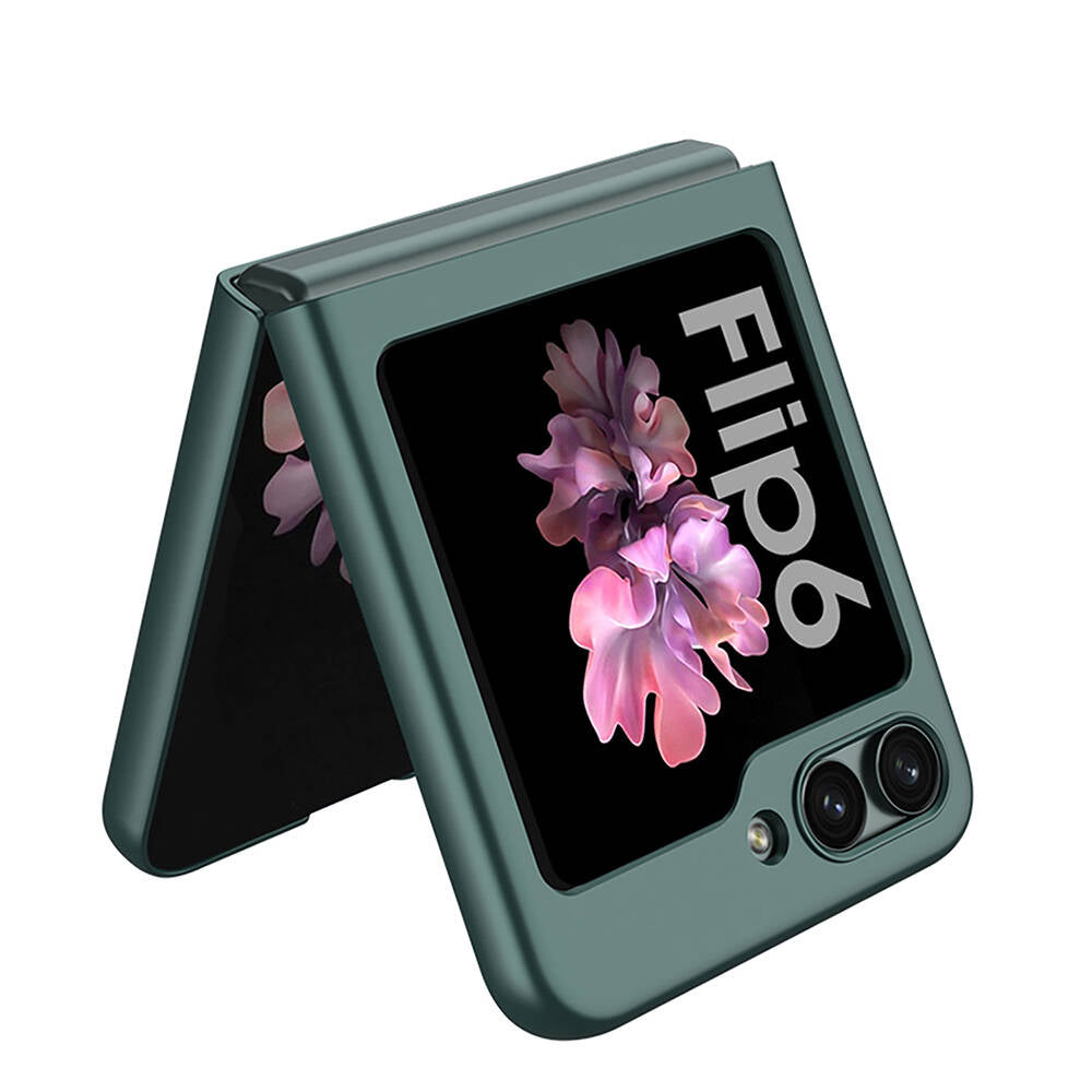 Galaxy Z Flip 6 Kılıf Zore Sert Kıpta Kapak Mor