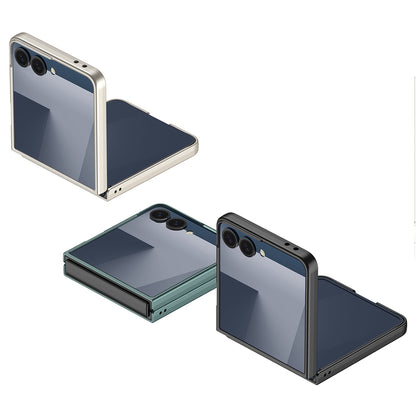 Galaxy Z Flip 7 Kılıf Zore Sert Kıpta Kapak Rose Gold