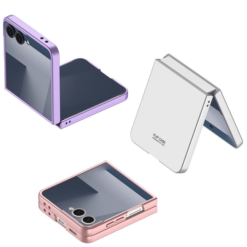 Galaxy Z Flip 7 Kılıf Zore Sert Kıpta Kapak Rose Gold