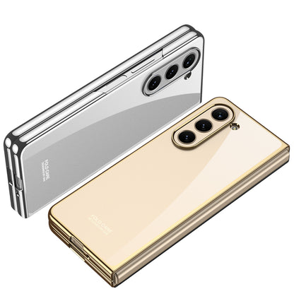 Galaxy Z Fold 5 Kılıf Zore Full Camlı Kıpta Kapak Siyah