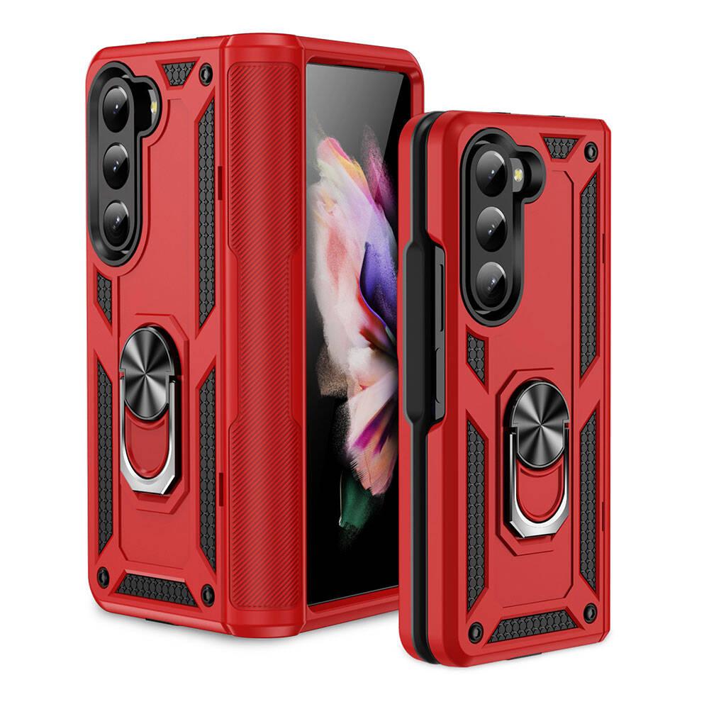 Galaxy Z Fold 5 Kılıf Zore Vega Kapak Kırmızı