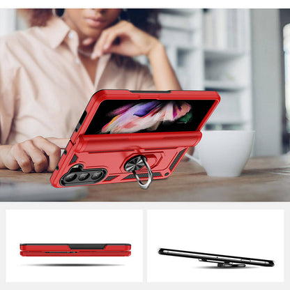 Galaxy Z Fold 5 Kılıf Zore Vega Kapak Kırmızı