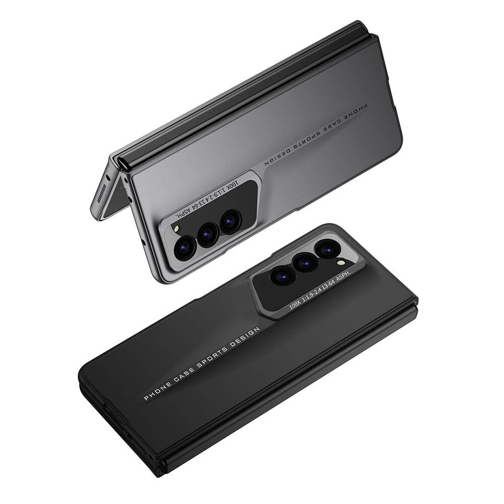 Galaxy Z Fold 6 Kılıf Ultra İnce Kamera Korumalı Sert Rubber Zore Procase Kapak Titanyum-Gri