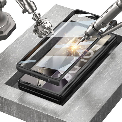 Galaxy Z Fold 6 Kılıf Ultra İnce Kamera Korumalı Sert Rubber Zore Procase Kapak Titanyum-Gri
