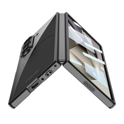 Galaxy Z Fold 6 Kılıf Zore Full Camlı Kıpta Kapak Gold