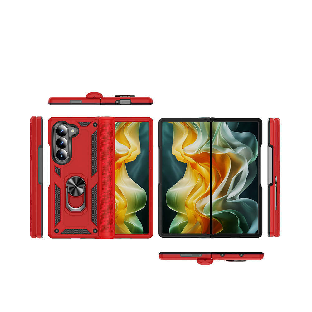 Galaxy Z Fold 6 Kılıf Zore Vega Kapak Kırmızı