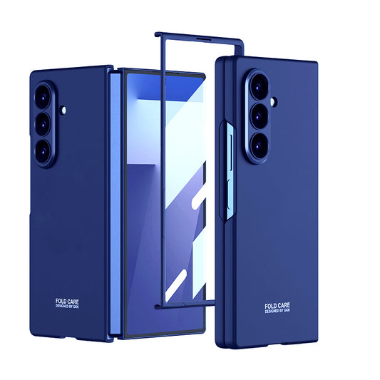 Galaxy Z Fold 7 Kılıf Zore Sert Kıpta Kapak Lacivert