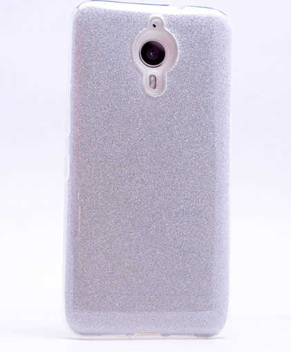 General Mobile 5 Plus Kılıf Zore Shining Silikon Gümüş