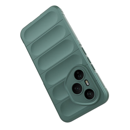 Honor 400 Pro Kılıf Esnek TPU Oyuklu Arka Yüzey Tasarımlı Zore Etnik Silikon Kapak Siyah
