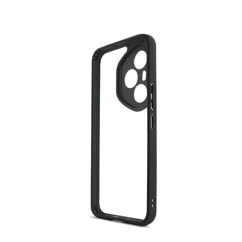 Honor 400 Pro Kılıf Kamera Korumalı Şeffaf Arka Yüzey Zore New Roll Kapak Siyah