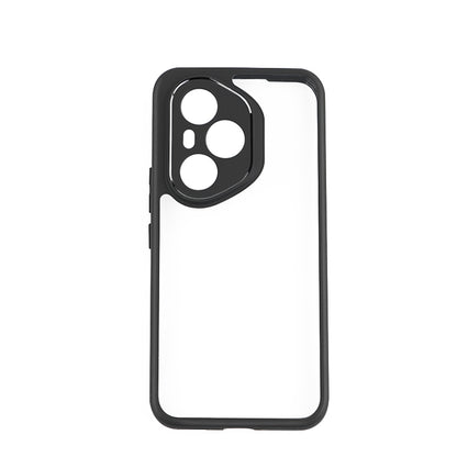 Honor 400 Pro Kılıf Kamera Korumalı Şeffaf Arka Yüzey Zore New Roll Kapak Siyah