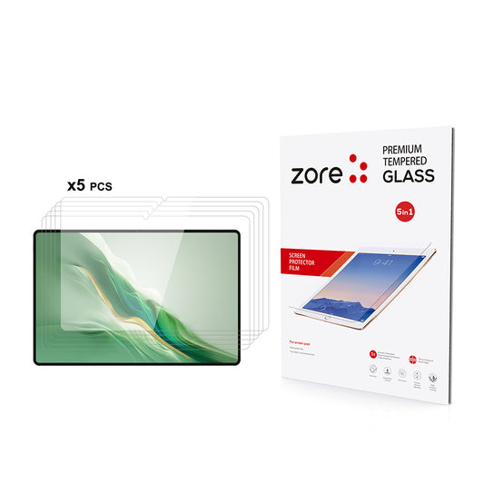 Honor Magic Pad 2 12.3 Zore 5in1 Tablet Temperli Cam Ekran Koruyucu Şeffaf