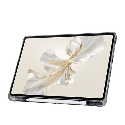 Honor Pad 9 Kılıf Zore Tri Folding Kalem Bölmeli Standlı Kılıf Mor