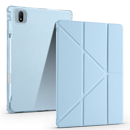 Honor Pad GT Pro Kılıf Zore Tri Folding Kalem Bölmeli Standlı Kılıf Rose Gold