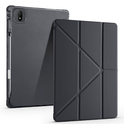 Honor Pad GT Pro Kılıf Zore Tri Folding Kalem Bölmeli Standlı Kılıf Siyah