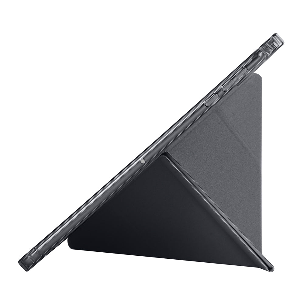Honor Pad X8A Kılıf Zore Tri Folding Kalem Bölmeli Standlı Kılıf Siyah
