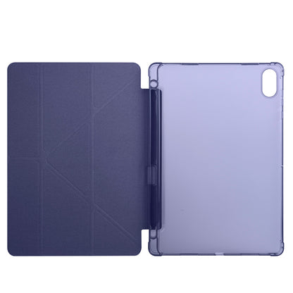 Honor Pad X8A Kılıf Zore Tri Folding Kalem Bölmeli Standlı Kılıf Rose Gold
