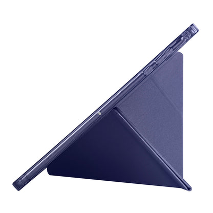 Honor Pad X8A Kılıf Zore Tri Folding Kalem Bölmeli Standlı Kılıf Siyah