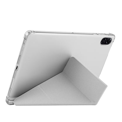 Honor Pad X8A Kılıf Zore Tri Folding Kalem Bölmeli Standlı Kılıf Siyah