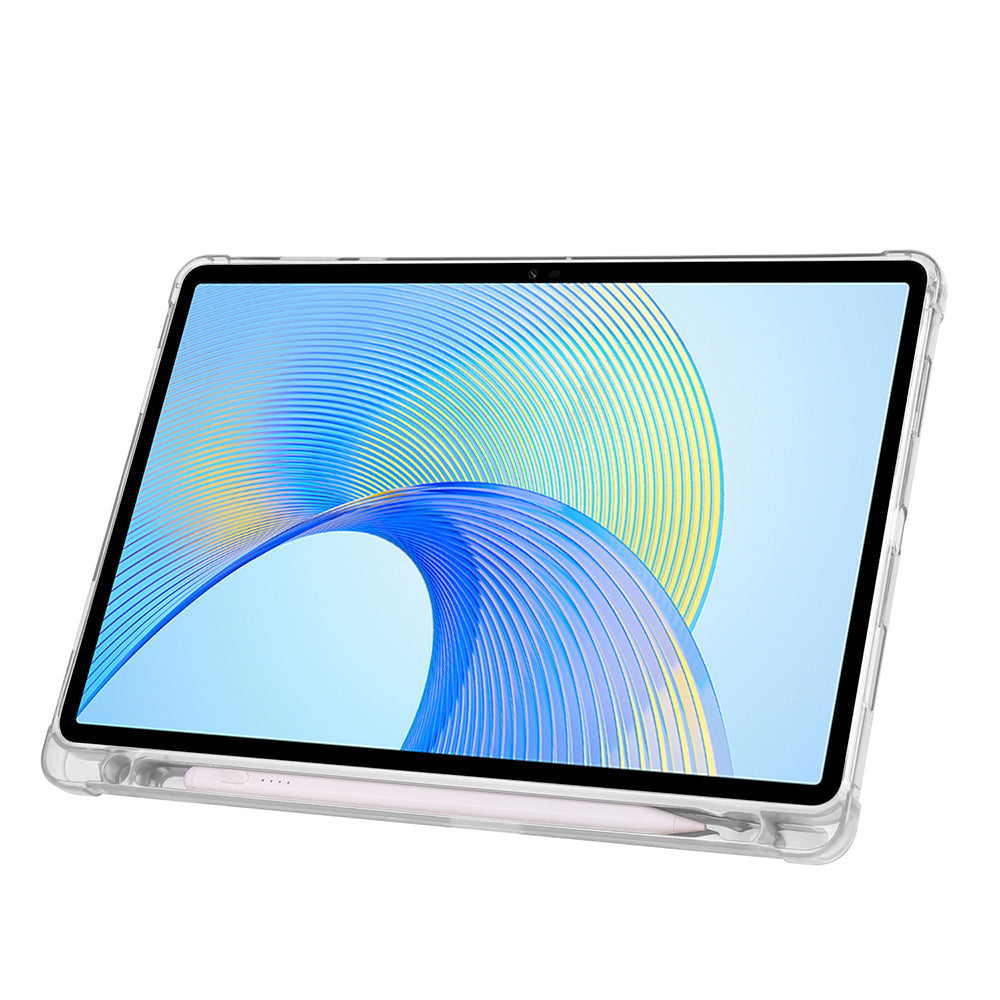 Honor Pad X8A Kılıf Zore Tri Folding Kalem Bölmeli Standlı Kılıf Siyah