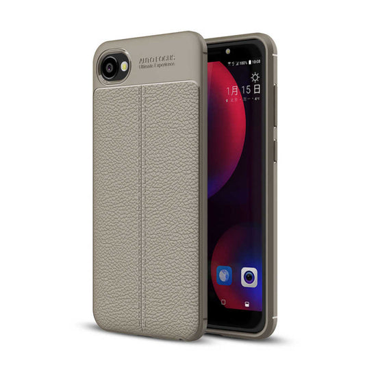 HTC Desire 12 Kılıf Zore Niss Silikon Kapak Gri