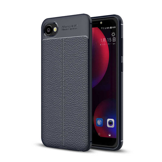 HTC Desire 12 Kılıf Zore Niss Silikon Kapak Lacivert