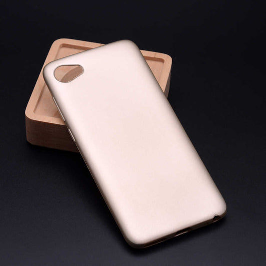 HTC Desire 12 Kılıf Zore Premier Silikon Kapak Gold