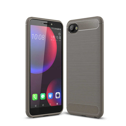 HTC Desire 12 Kılıf Zore Room Silikon Kapak Gri