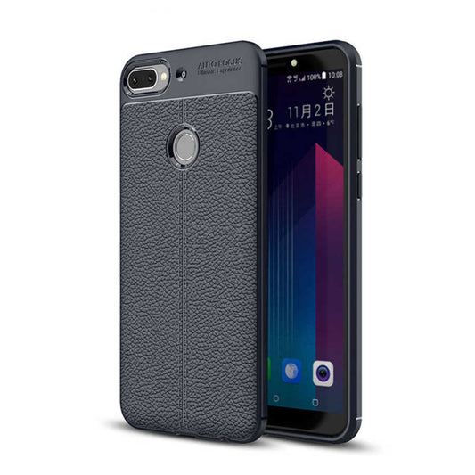 HTC Desire 12 Plus Kılıf Zore Niss Silikon Kapak Lacivert
