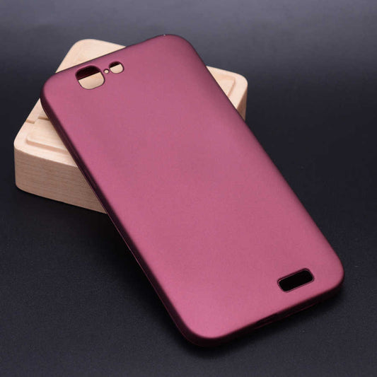Huawei Ascend G7 Kılıf Zore Premier Silikon Kapak Mürdüm