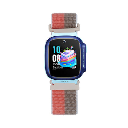 Huawei GT4 41mm Zore KRD-03 18mm Çocuklara Özel Hasır Kordon Kırmızı-Kahverengi