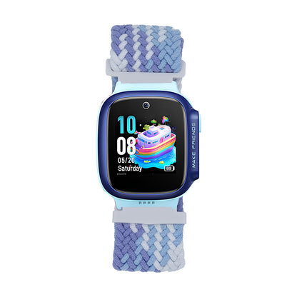 Huawei GT4 41mm Zore KRD-139 18mm Çocuklara Özel Örgü Kordon Lila