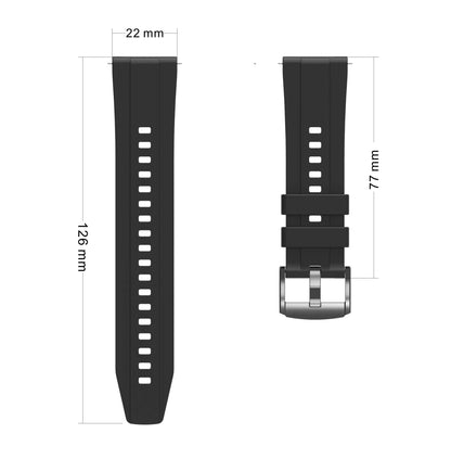 Huawei GT4 41mm Zore KRD-95 22mm Silikon Kordon Koyu Yeşil