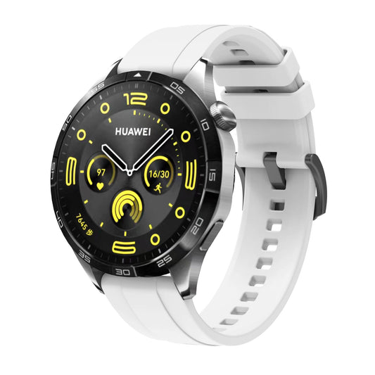 Huawei GT4 41mm Zore KRD-95 22mm Silikon Kordon Beyaz