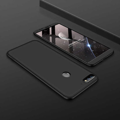 Huawei Y7 2018 Kılıf Zore Ays Kapak Siyah