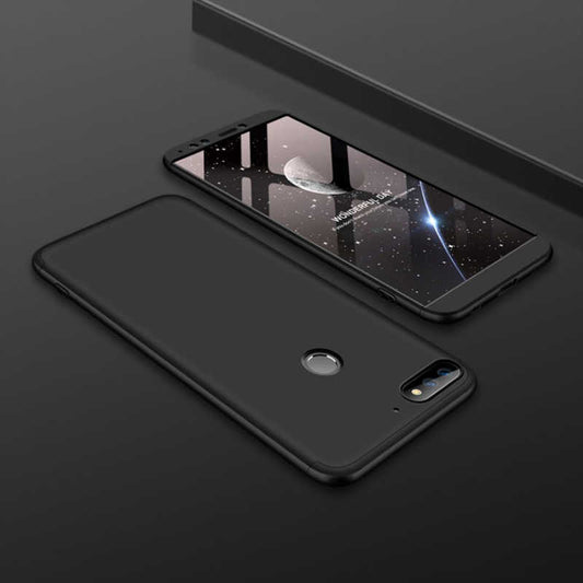 Huawei Y7 2018 Kılıf Zore Ays Kapak Siyah