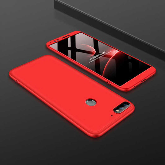 Huawei Y7 2018 Kılıf Zore Ays Kapak Kırmızı