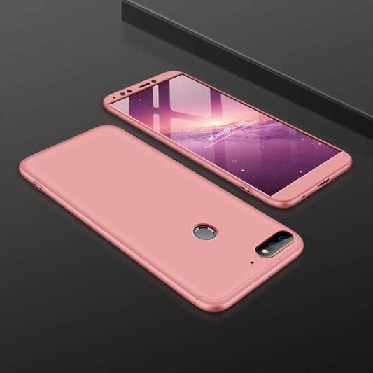 Huawei Y7 2018 Kılıf Zore Ays Kapak Rose Gold