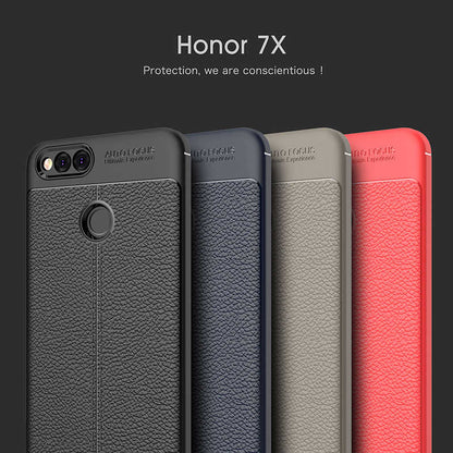 Huawei Honor 7X Kılıf Zore Niss Silikon Kapak Lacivert