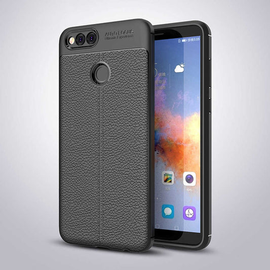 Huawei Honor 7X Kılıf Zore Niss Silikon Kapak Siyah