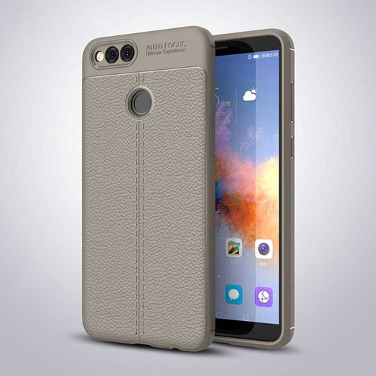 Huawei Honor 7X Kılıf Zore Niss Silikon Kapak Gri