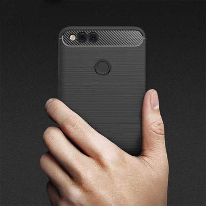 Huawei Honor 7X Kılıf Zore Room Silikon Kapak Gri