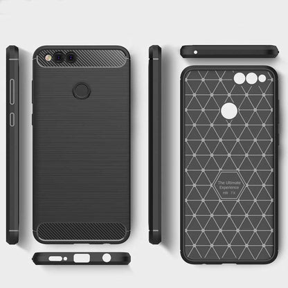 Huawei Honor 7X Kılıf Zore Room Silikon Kapak Gri