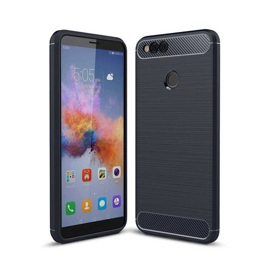Huawei Honor 7X Kılıf Zore Room Silikon Kapak Lacivert